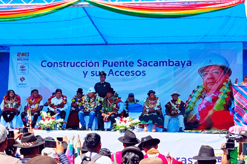 Bolivia_Inicia construcción del Puente Sacambaya y sus accesos.| Crédito: ABC