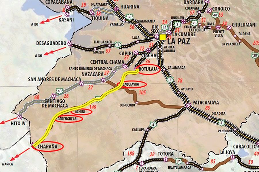 Bolivia: ABC licita construcción del Tramo Botijlaca – Caquiaviri