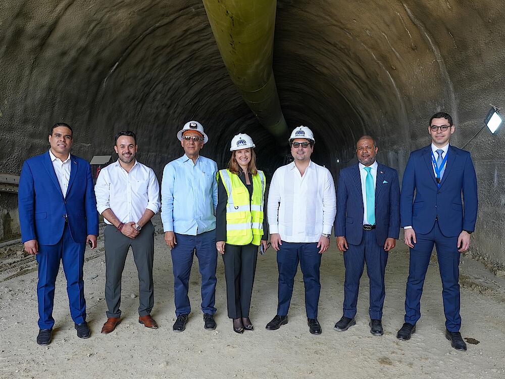 Representantes del BCIE visitaron el proyecto Línea 2C del Metro de Santo Domingo