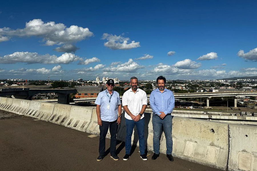 Brasil: DNIT visita obras del nuevo puente de Guaíba en Rio Grande do Sul