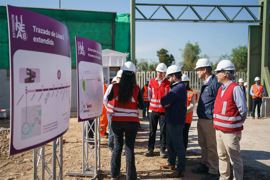 Iniciaron las obras de la extensión de Línea 6 de Metro de Santiago