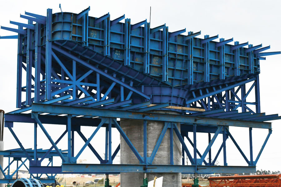 Línea 1 del Metro de Bogotá: Se funde la primera viga capitel del viaducto