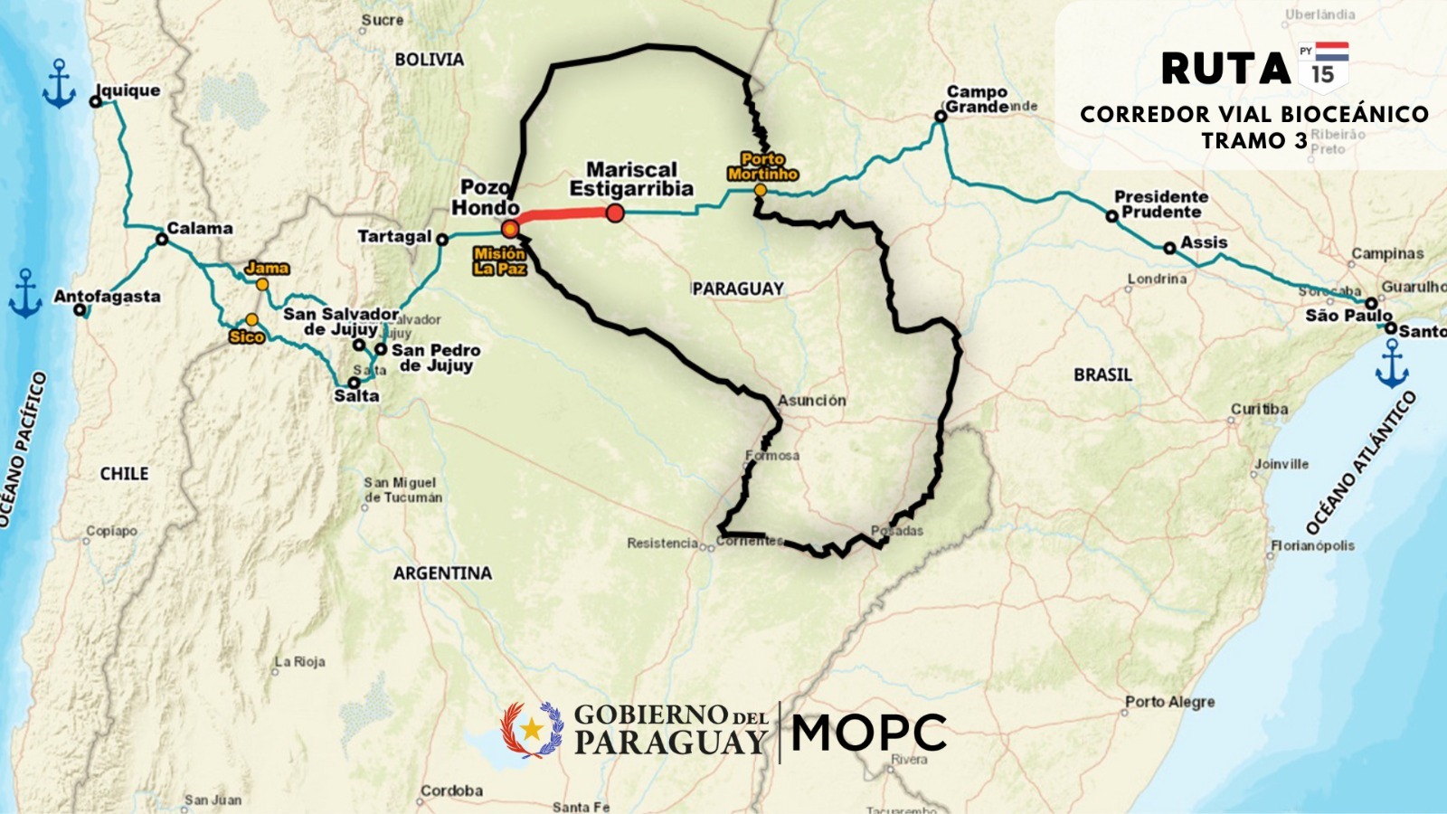 Paraguay ordena inicio de obras para el Tramo 3 del Corredor Bioceánico
