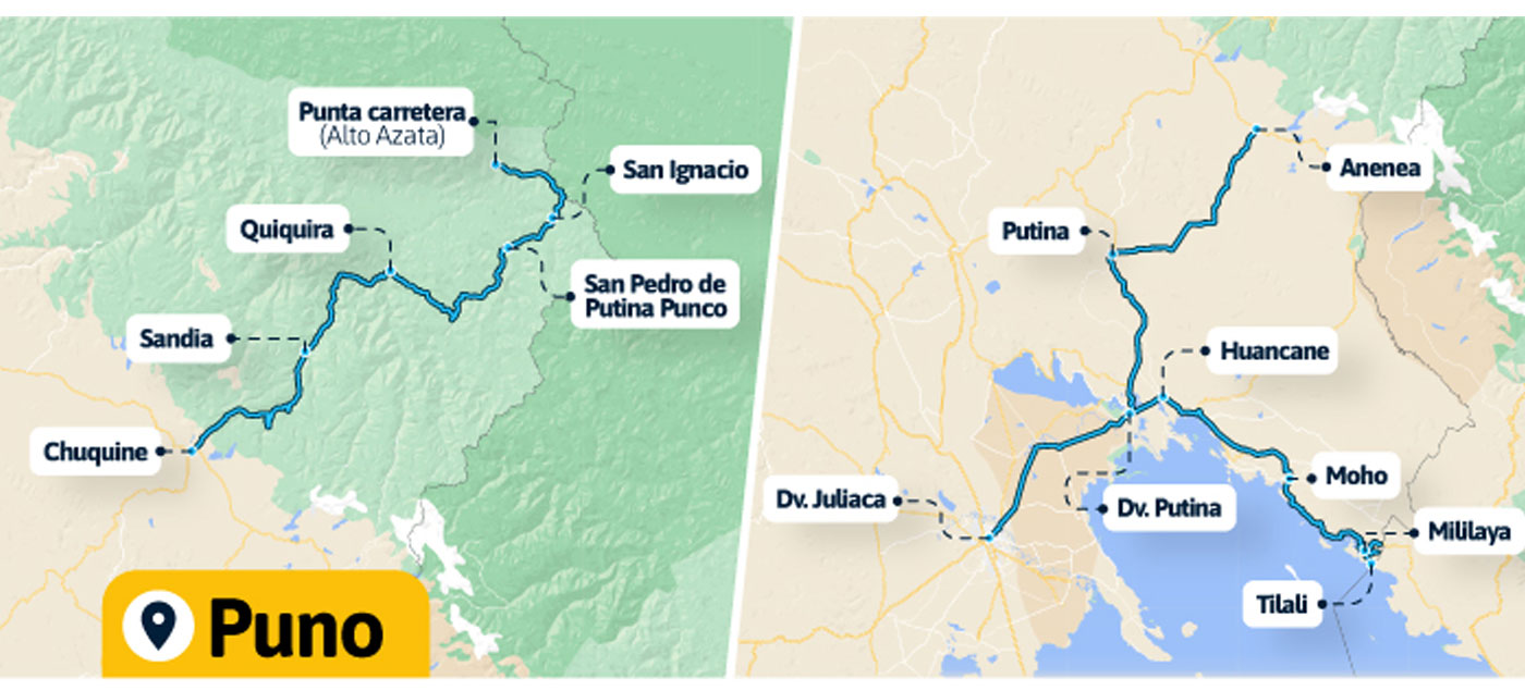 Perú: Inicia el servicio de conservación de rutas en Puno por más de USD 94 millones