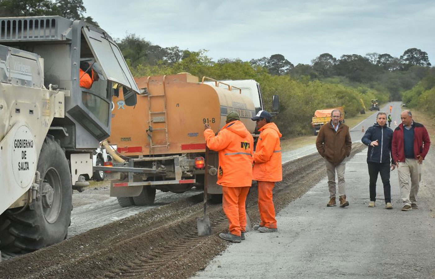 Argentina: Avanza la repavimentación de la RP 5 en Salta