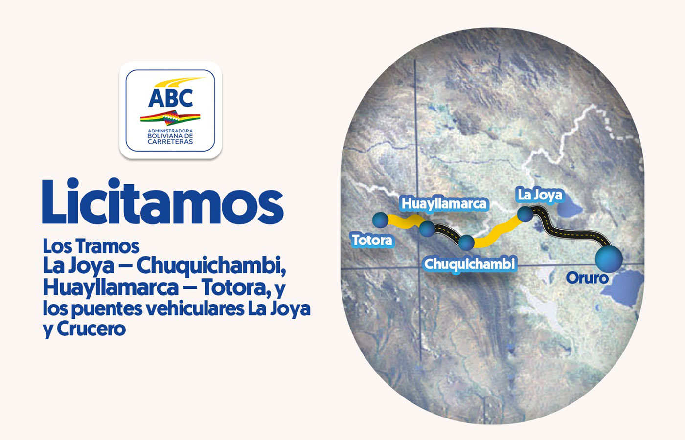 Bolivia: La ABC licita la construcción de tramos y puentes en Oruro