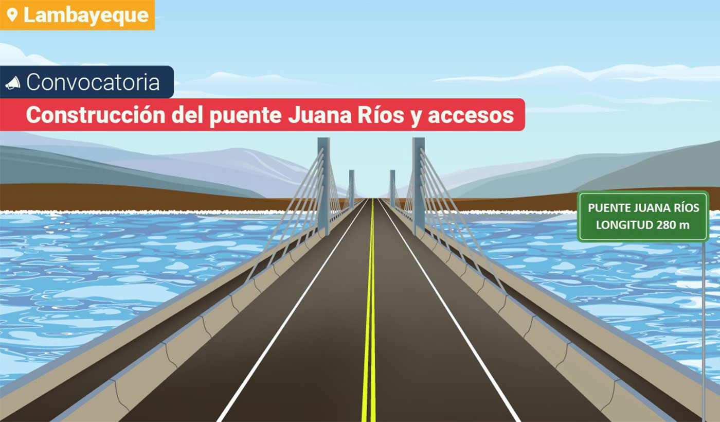 Perú actualiza el costo del proyecto Puente Juana Ríos