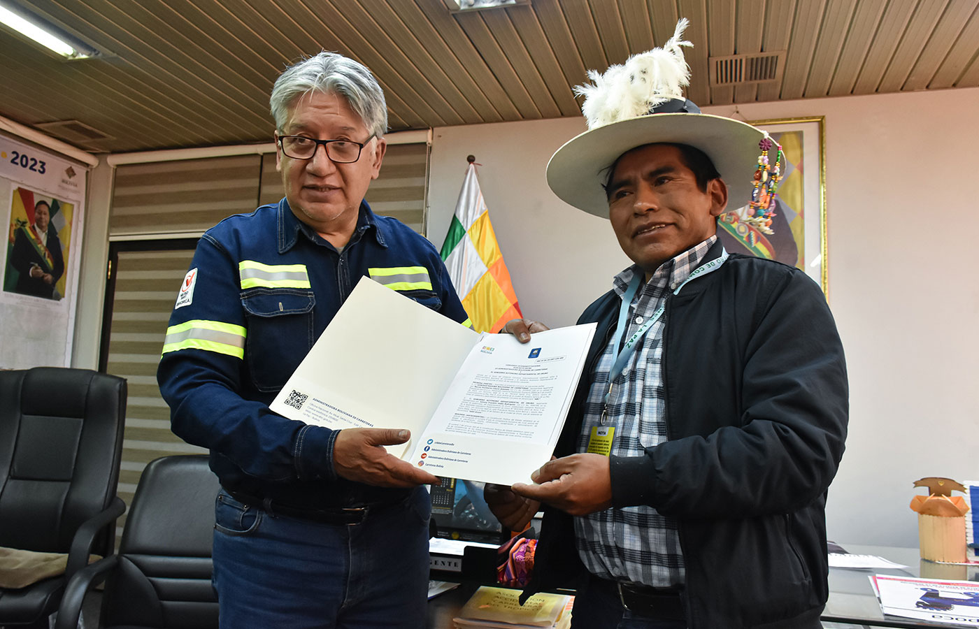 Bolivia: Se firmó convenio para la conservación vial del “Circuito Turístico Lago Poopó”