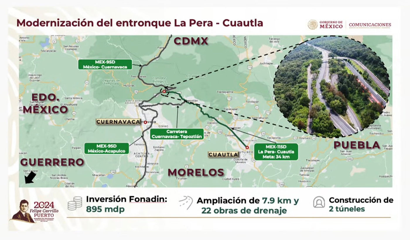 México: Entró en operación el Entronque La Pera-Cuautla