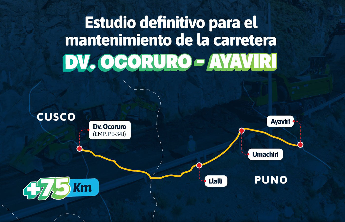 Perú otorga buena pro para el estudio de la carretera Dv. Ocoruro - Ayaviri