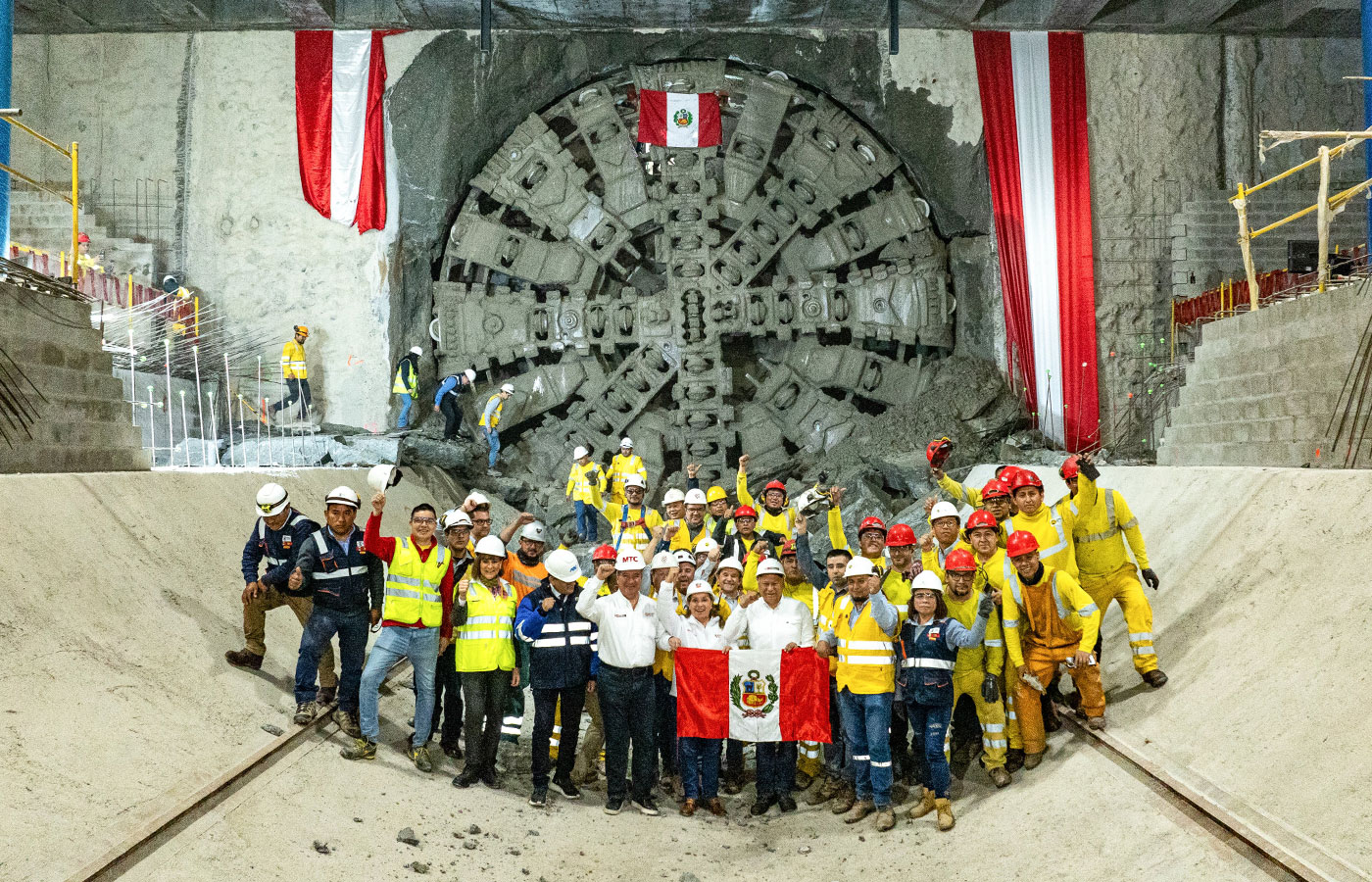 Metro de Lima: tuneladora Delia de la Línea 2 llegó a la estación Plaza Bolognesi