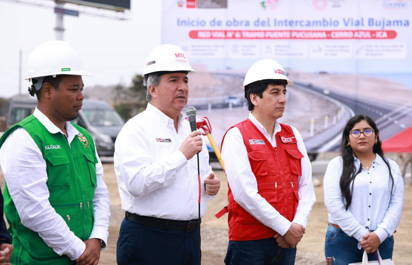 Perú inicia ejecución del Intercambio Vial Bujama y el puente Arenita