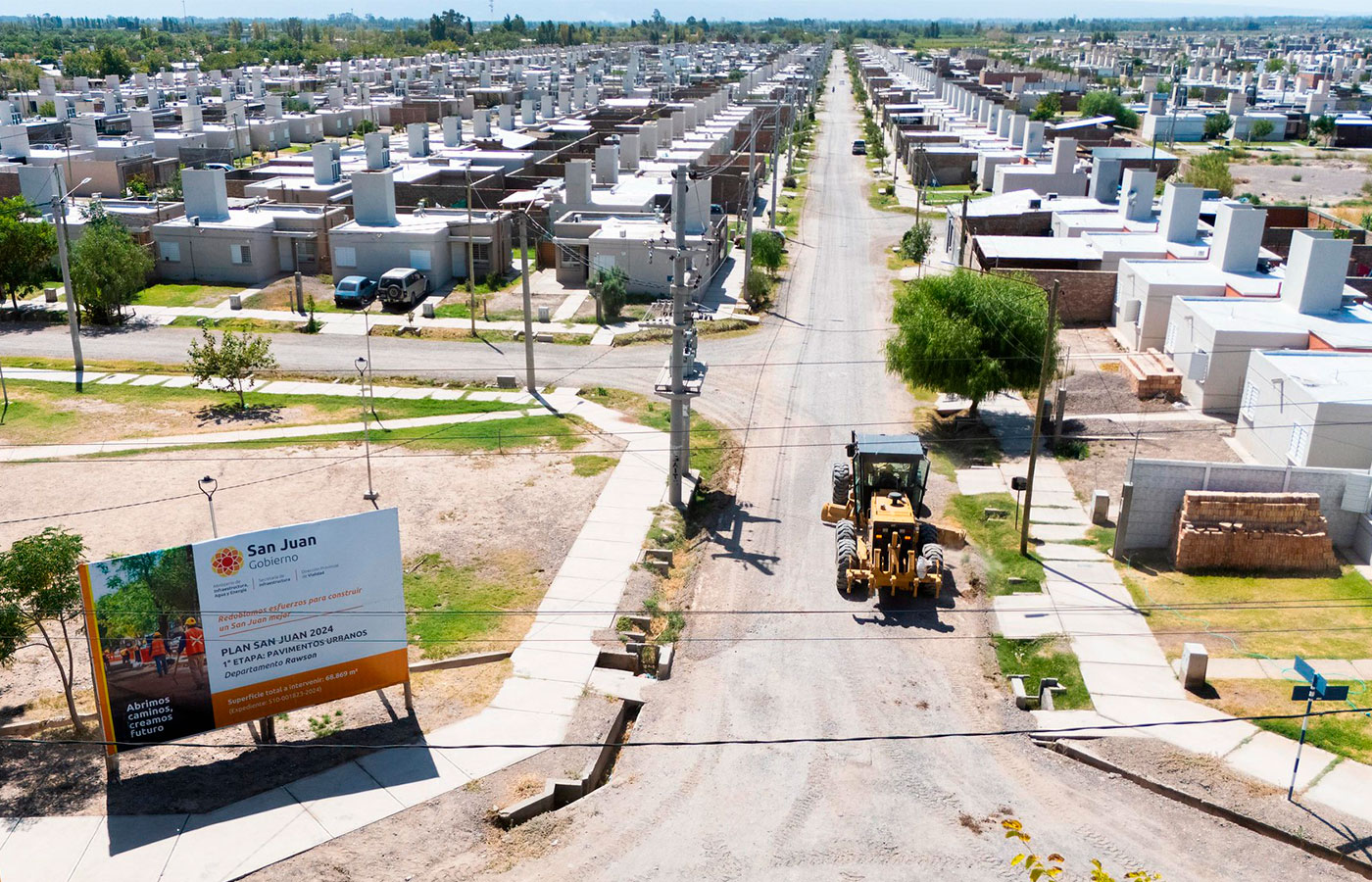 Argentina: San Juan pavimentará calles en 19 departamentos