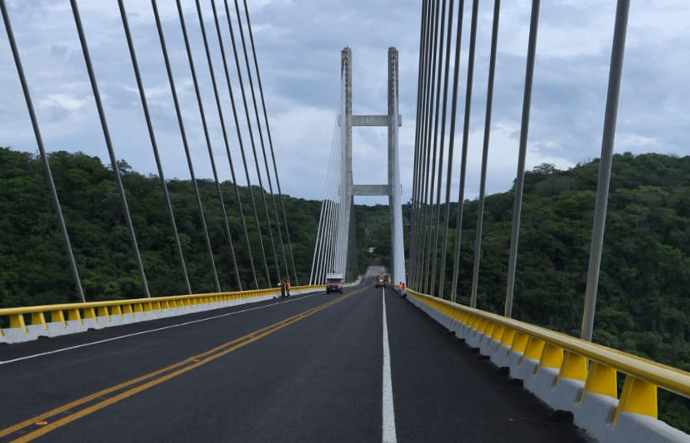 México inauguró el nuevo puente atirantado La Concordia