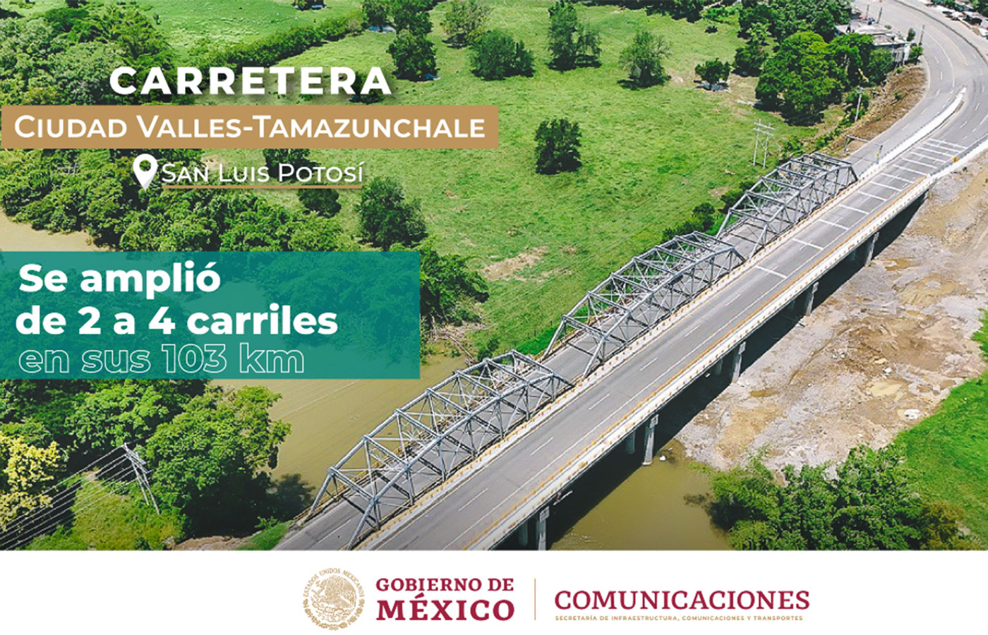 México inauguró la carretera Ciudad Valles-Tamazunchale