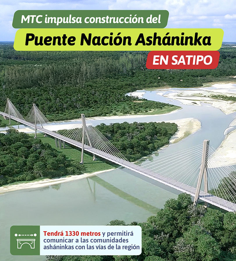 Perú: Concluye pago de predios para la construcción del Puente Nación Asháninka