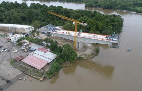 Panamá: Puente sobre el río Bayano registra avance físico de 83 %