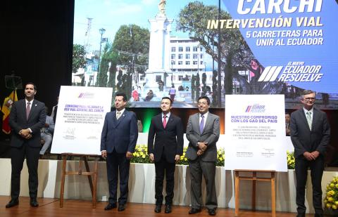 Ecuador prioriza el desarrollo vial de la provincia de Carchi